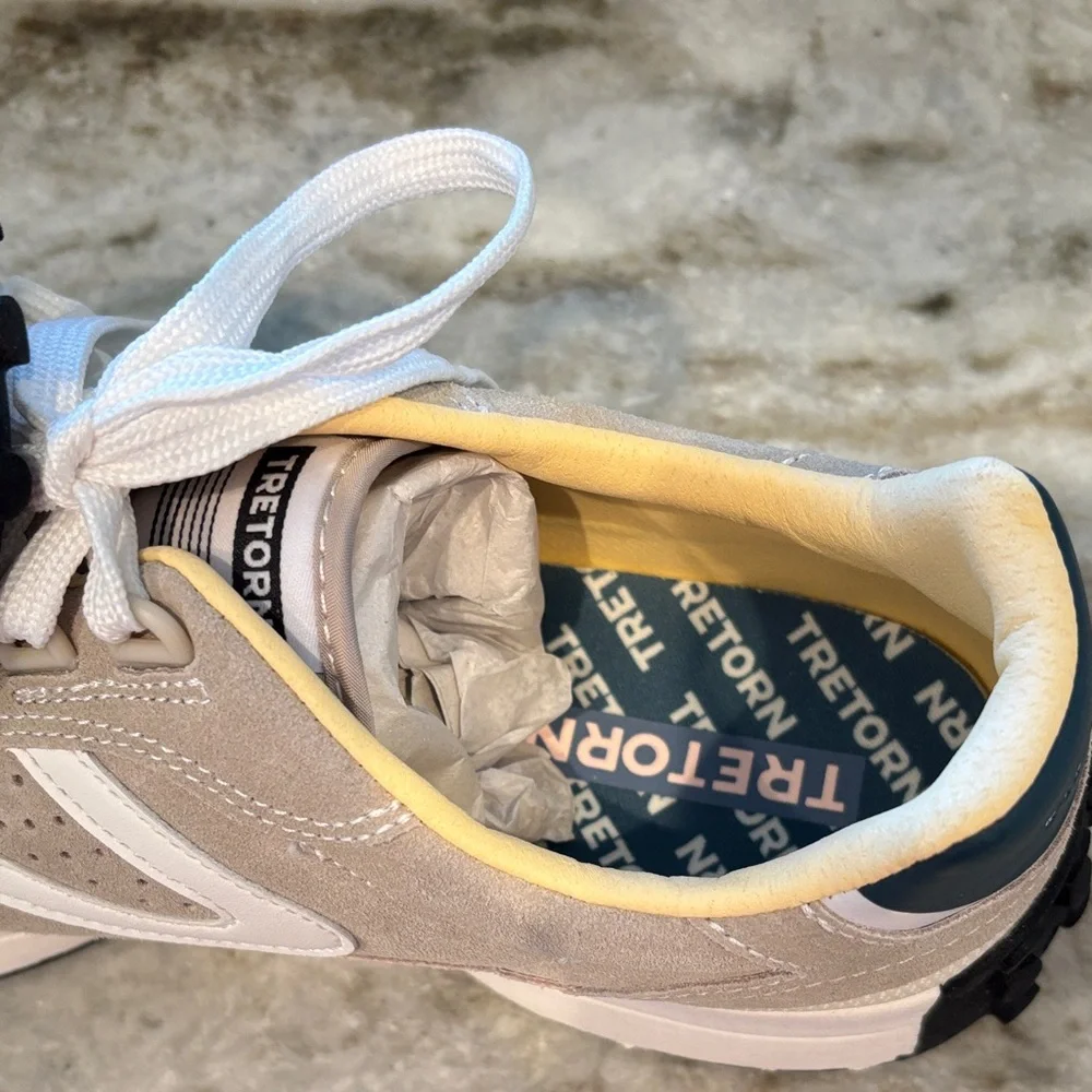Tretorn Beige and White Athletic Shoes - Picture 3 of 9